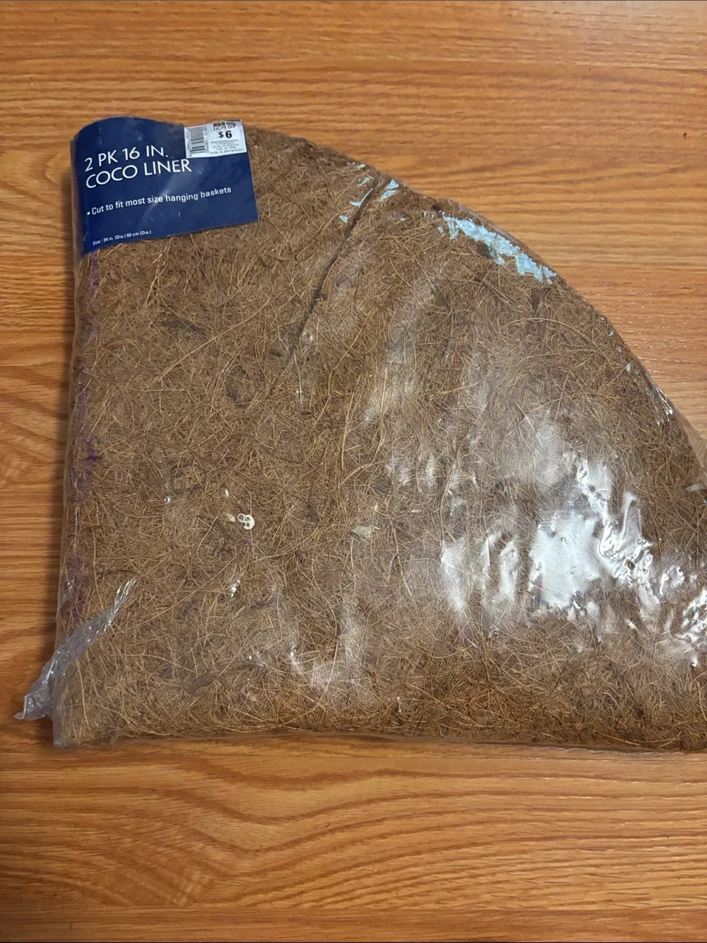 Coir Hanging Basket Liner - Brown Coco Liner
